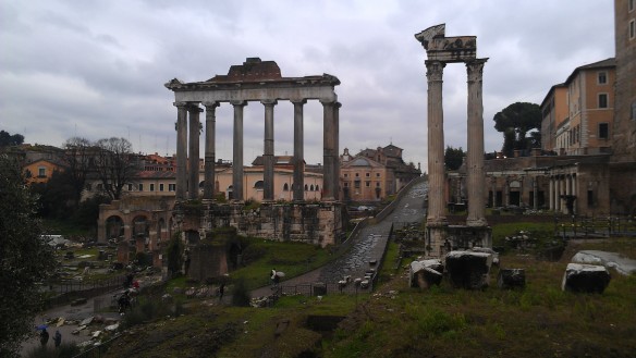 Temple of Saturn to the left