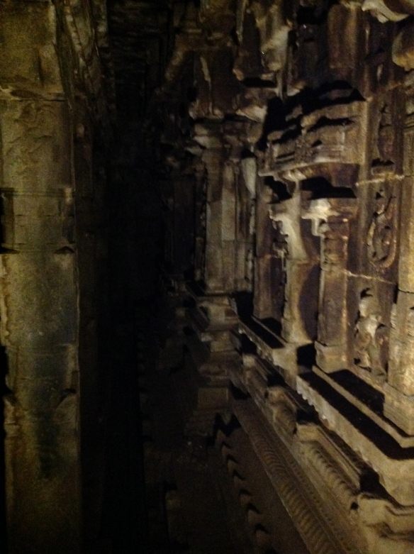 in the bowels of the Vittala Temple